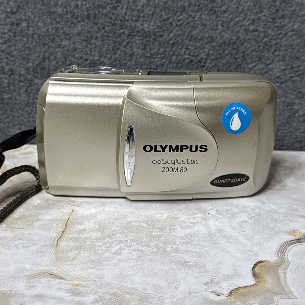 Olympus Stylus Epic Zoom 80 Point And Shoot 35mm Film Camera Works Perfectly